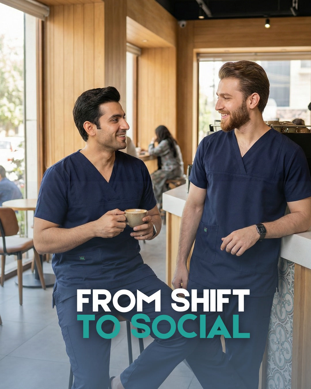 Navy Blue Scrub Suit – From Shift to Social