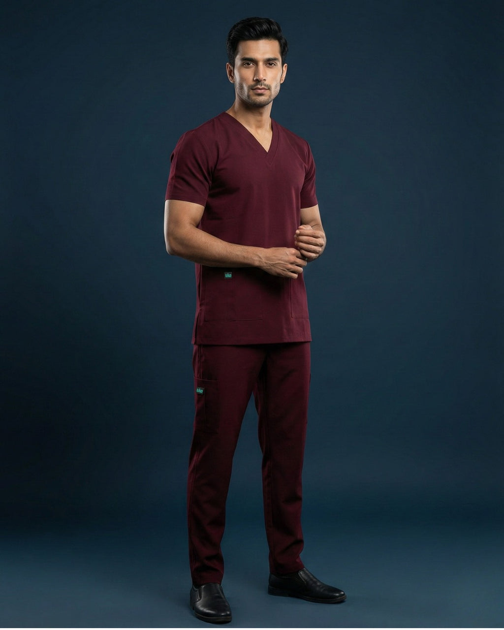 Premium Maroon Scrub Set
