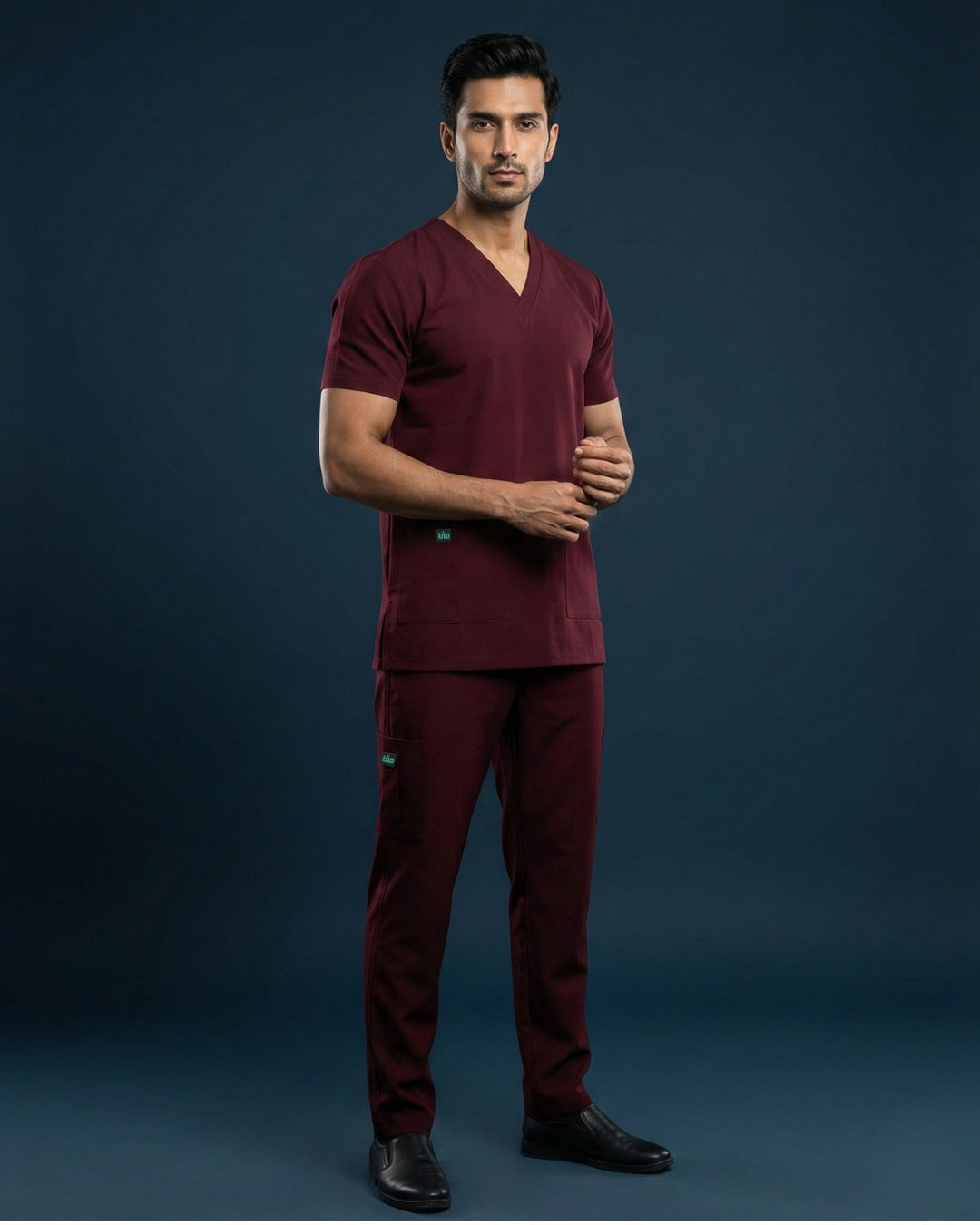 Premium Maroon Scrub Set