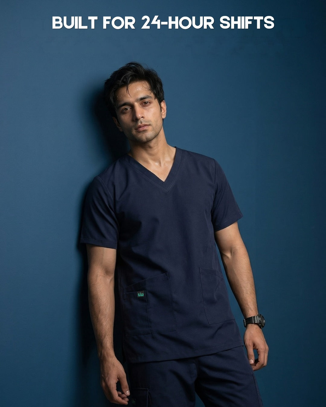 Navy Blue Scrub Suit-Unisex