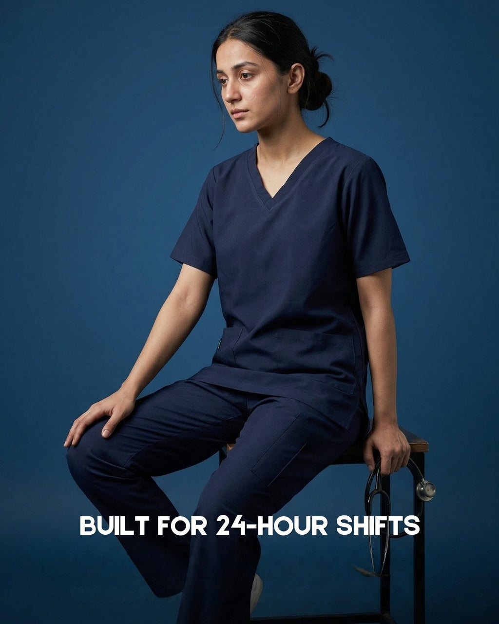 Navy Blue Scrub Suit-Unisex