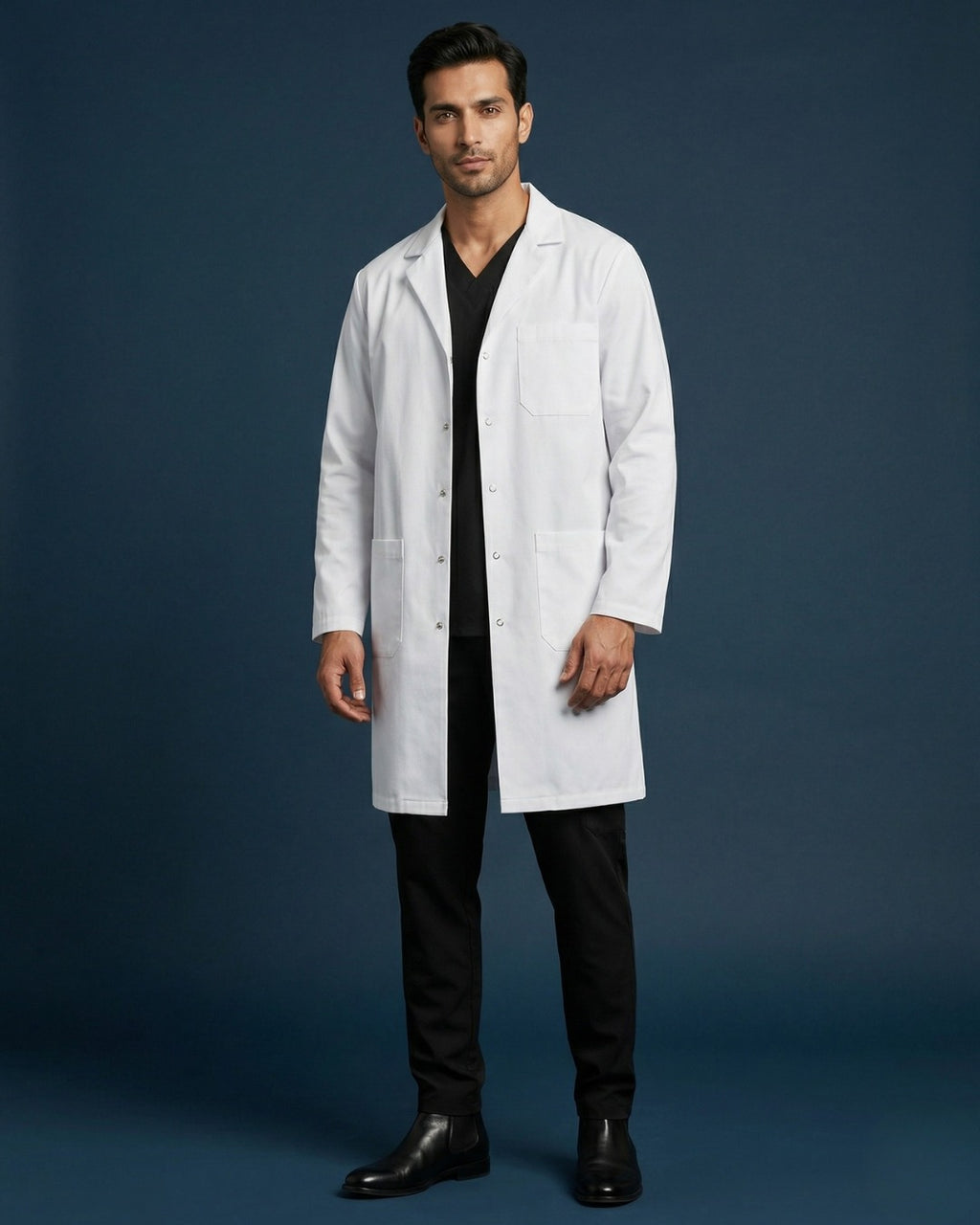 Classic White Lab Coat – Unisex Doctor Coat