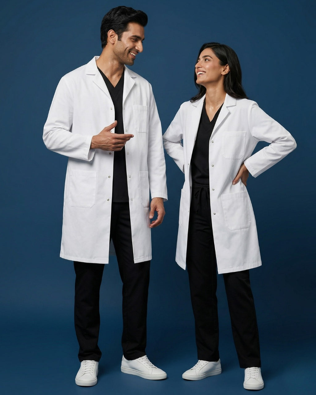 Classic White Lab Coat – Unisex Doctor Coat